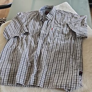 Casual Plaid Button-Down Shirt for Men